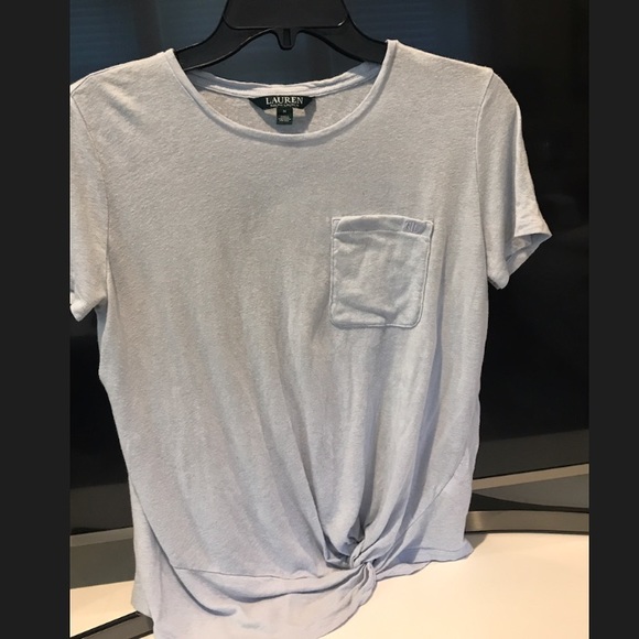 Women’s Ralph Lauren Tee Light Blue Size Medium! - Picture 2 of 3